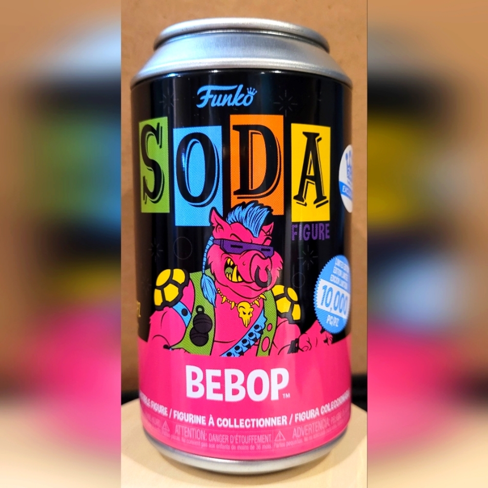 *Rare* Funko Soda can Bebop (Blacklight) Tennage Mutant Nija turtle
